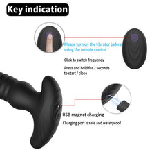 Load image into Gallery viewer, Wireless Remote Telescopic Vibrating Butt Plug Anal Sex Toys Prostate Massager