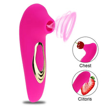 Load image into Gallery viewer, Clitoral Sucking Vibrator Sex Toys with 5 Licking Tongue Vibrations