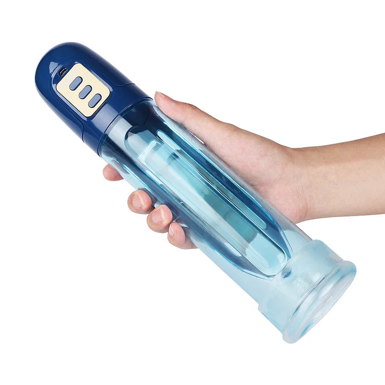 2 in 1 Blue Automatic Penis Vacuum Pump