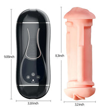 Load image into Gallery viewer, Fully Automatic Rotary Telescopic Sucking Aircraft Cup Intelligent Voice Heating Vibration Comfort Toy