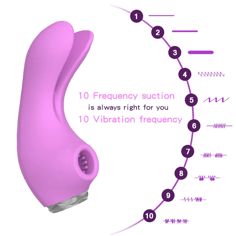 Honey Tongue Tracking Rabbit Ear Shock-absorbing Heating Rod Female Sucking Vibration Masturbation Device Adult Products