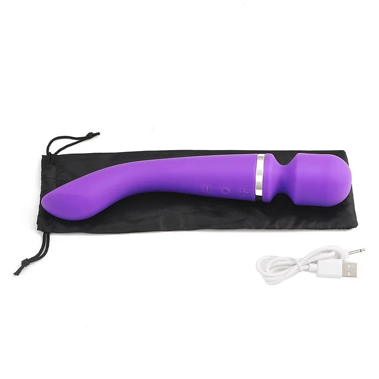 Double Head Stick Women's Rechargeable Vibrator G-point Massage Masturbation