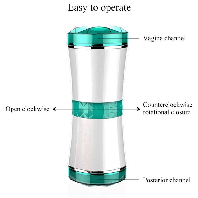 Small Waist Double Point Clip Suction Through Manual Aircraft Cup