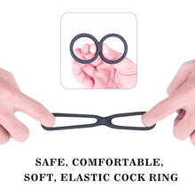 Load image into Gallery viewer, Silicone Dual Penis Ring