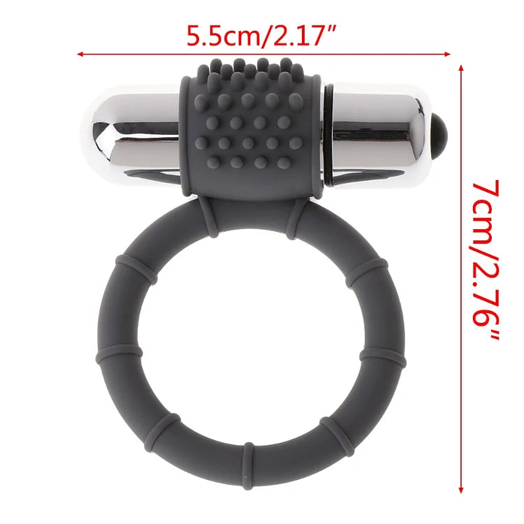 Men's Delayed Single Frequency Vibrating Ring, Adult Sex Toys, Sex Toys, Lock Ring, Cross-border Amazon Manufacturer