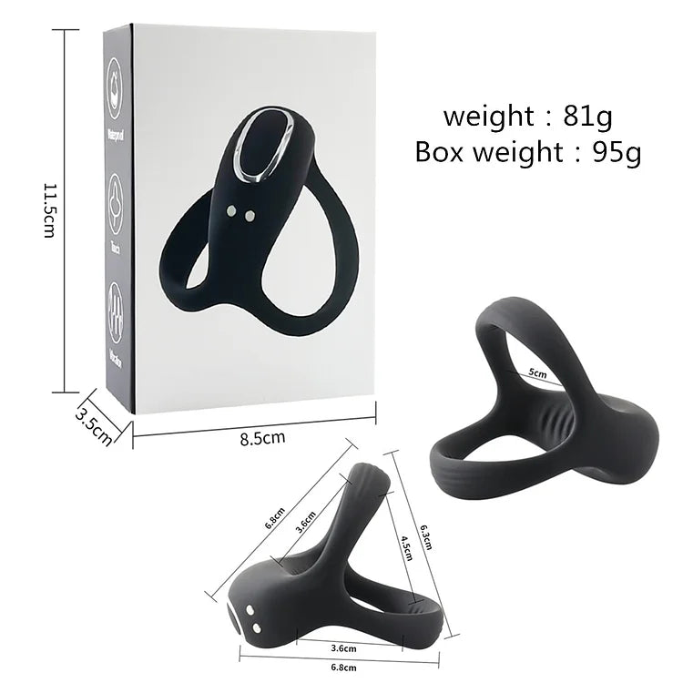 Vajra Circle App Remote Control Vibrating Penis Ring