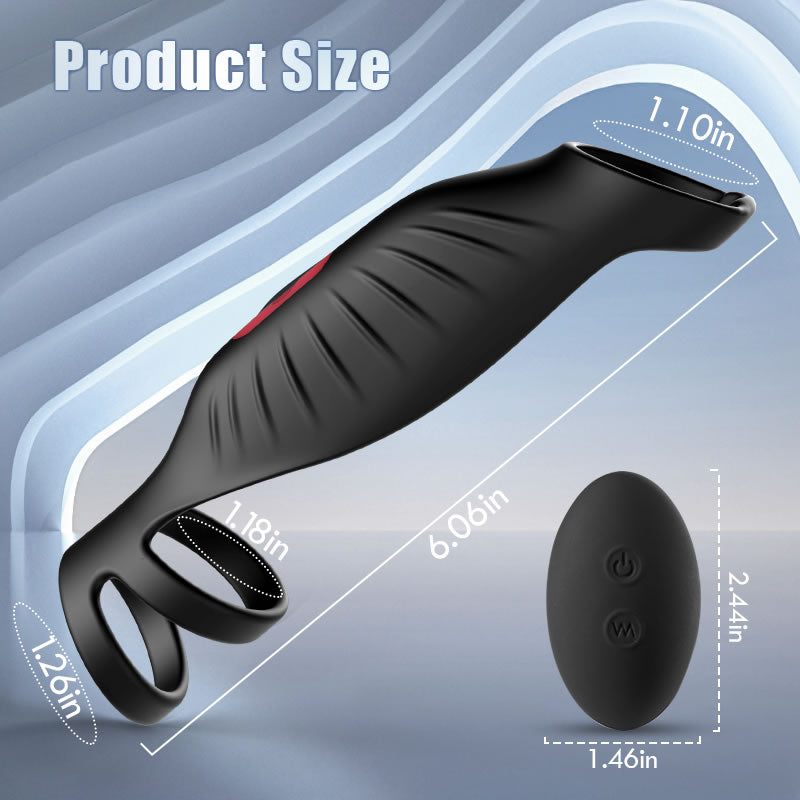 Thrust Enhancer - 2 IN 1 Vibrating Penis Sleeve