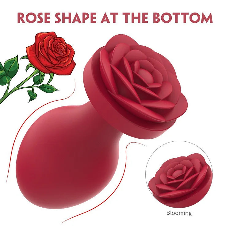 Silicone Rose Butt Plug Set For Men And Women