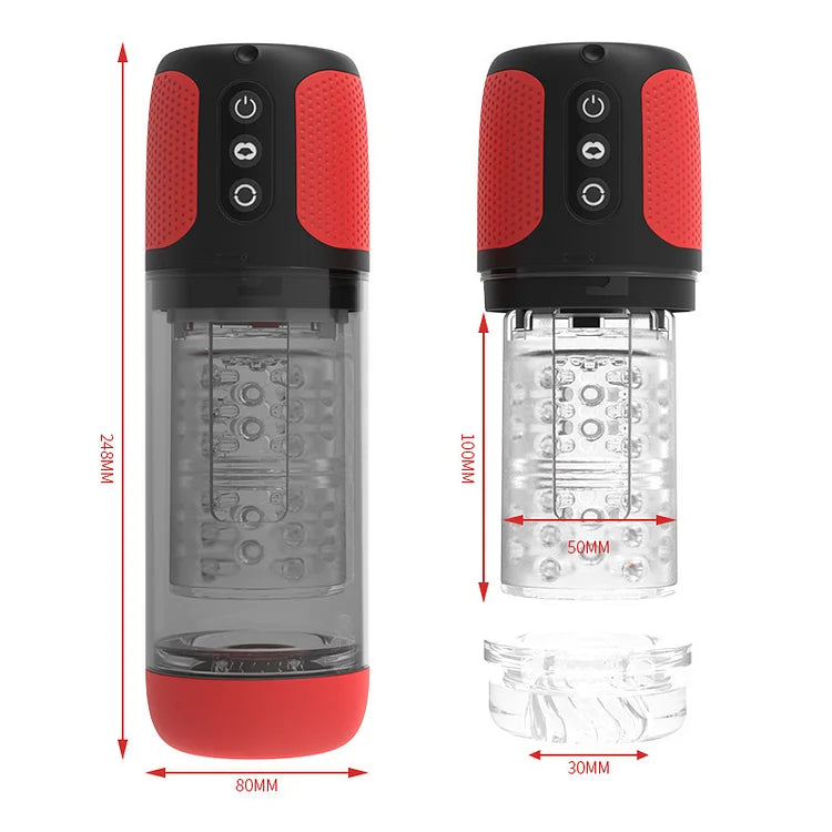 Sucking 360 Rotary Interactive Vocal Double Pleasure Male Masturbator