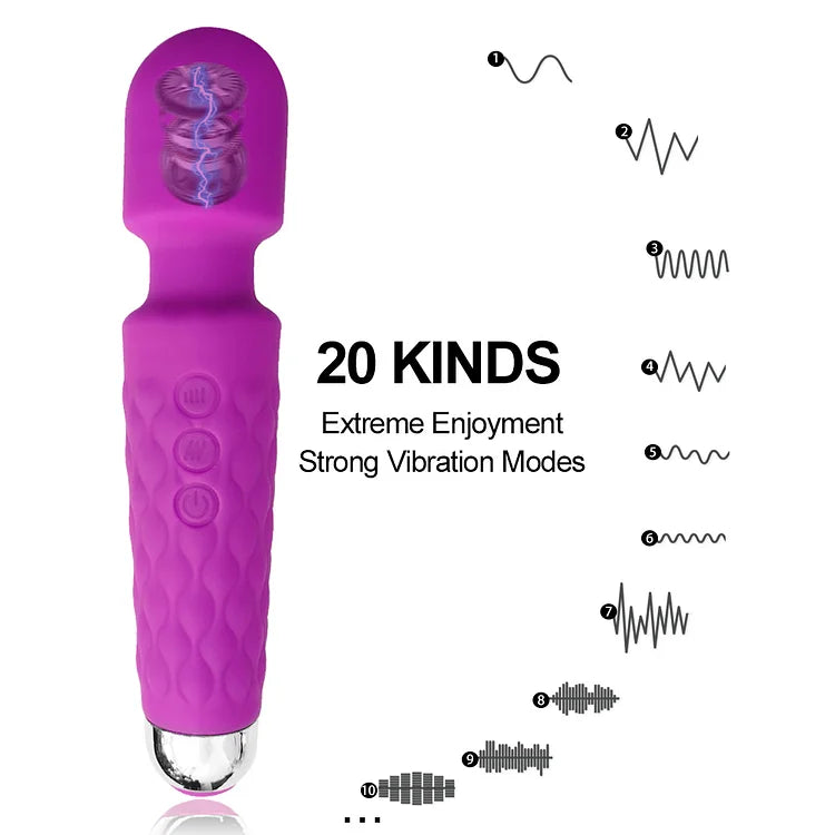 Silicone Wand Microphone Vibration Toy