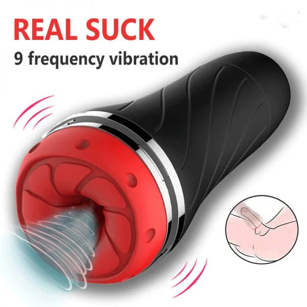 Automatic Male Masturbator 9 Modes Vibration Sucking Vacuum Stimulator