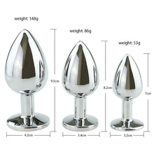 Load image into Gallery viewer, Stainless Steel Anal Butt Plug Fantasy Anal Stimulation Toy