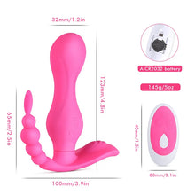 Load image into Gallery viewer, Double Head Silicone Vibrator with Remote Control