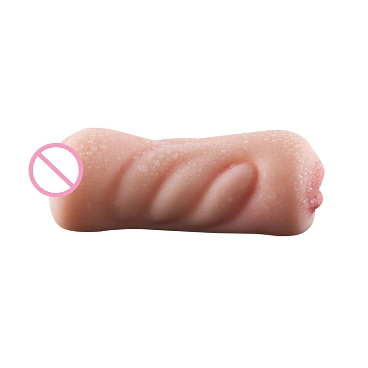 Double Head Oral Device Inverted Mold Simulation Tongue Mouth Masturbator Double Point For Men