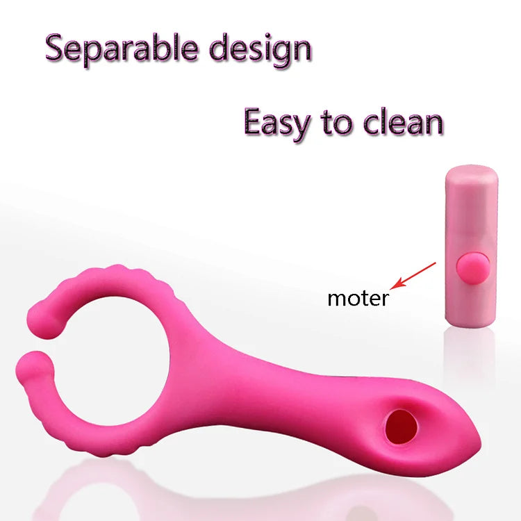 Perlsvibe Silicone G Spot Stimulate Vibrators Dildo Nipple Clip Masturbator