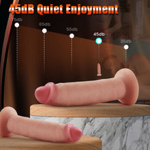 Load image into Gallery viewer, Widowmaker 10 Vibrations 7 Adjustable Fully Foreskin Frequencies Dildo with Suction Cup Base 7.36 Inches