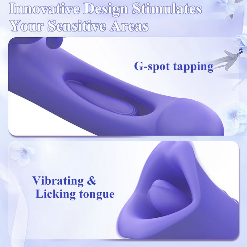 Sophia Clit Nipple Anal Stimulation Rabbit Licking Vibrating Flapping 4 IN 1 Stimulator