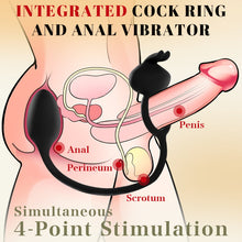 Load image into Gallery viewer, Vibrating Cockring Anal Clitoral Stimulation for Couples