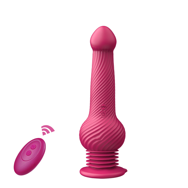 9.25 In 10 Thrusting Vibrating Huge Monster Knot Dildo