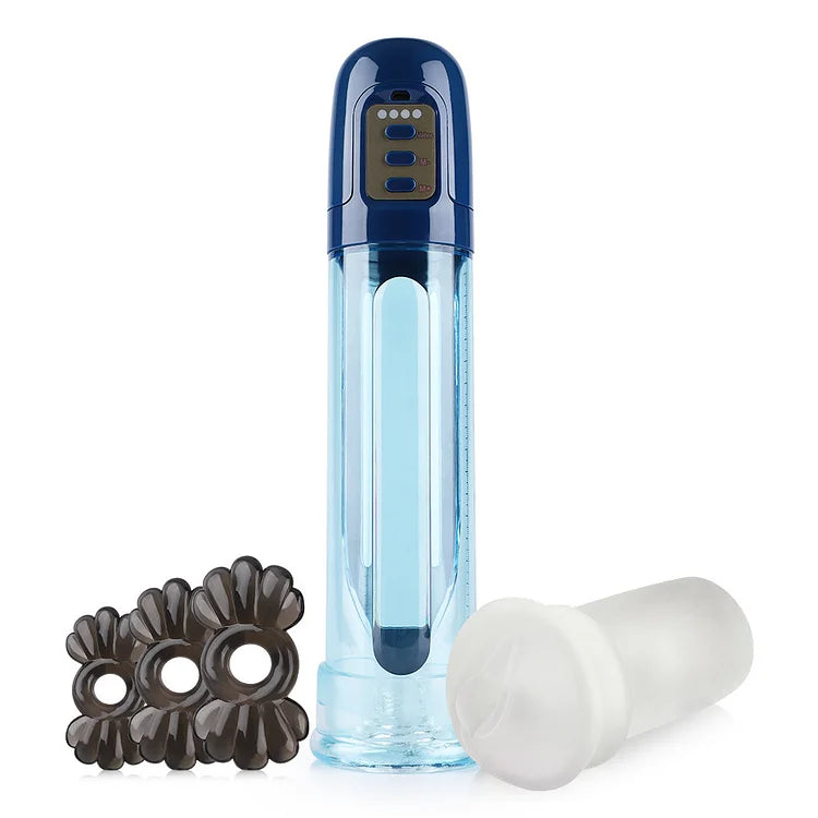 2 in 1 Blue Automatic Penis Vacuum Pump