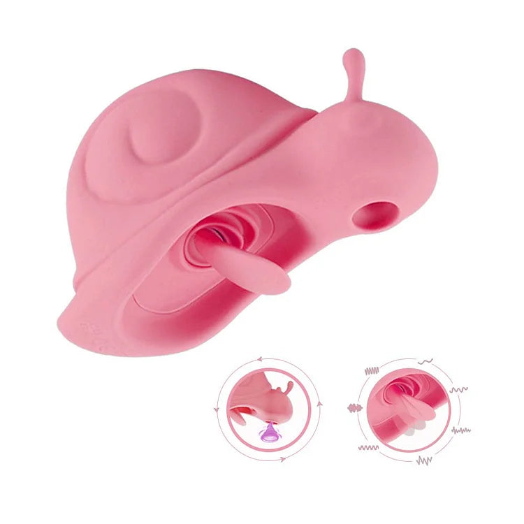 New Snail Sucking Cute Little Jumping Egg Female Orgasm Tongue Licking Vibration Masturator Adult Sex Toys