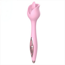 Load image into Gallery viewer, Rose Tongue Licking Wand Vibrator