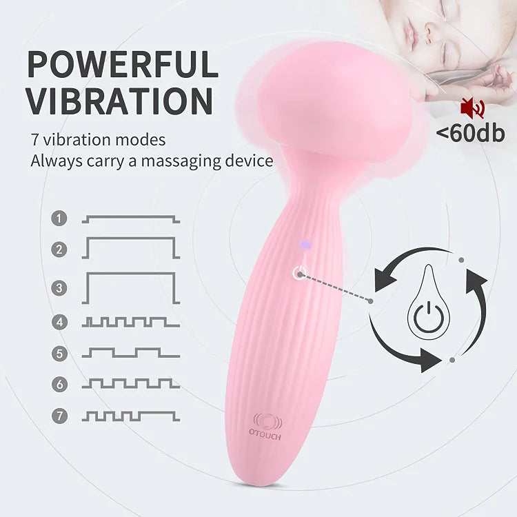 Mushroom Charging Vibrator Female Masturbation Double Headed