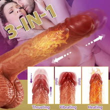 Load image into Gallery viewer, SINGER 3-in-1 Realistic Non-sticky Blush Dildo 9 INCH