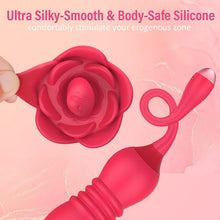 Load image into Gallery viewer, Rose Toy Tongue-licking Vibrator And Remote Control Retractable Jump Egg Set