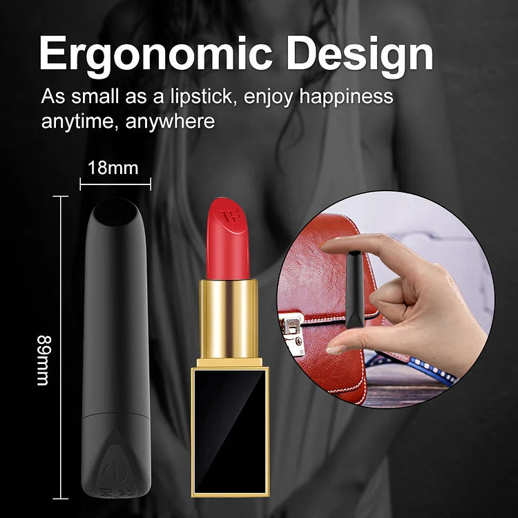 Rechargeable Strong Shock Lipstick Bullet Female Sex Egg Jumping Mini AV Vibrator Adult Products