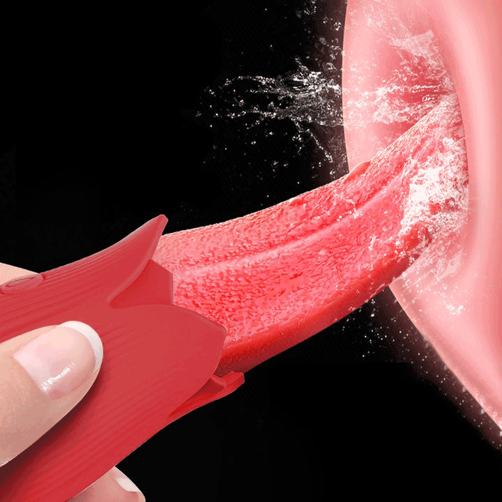 Upgraded Rose - 20 Frequency Tongue Licking Vibrator