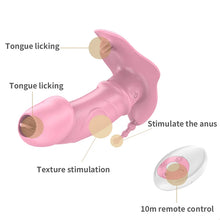 Load image into Gallery viewer, 3 In 1 Licking Sucking Vibrator Anal Vagina Heating Clitoris Stimulator