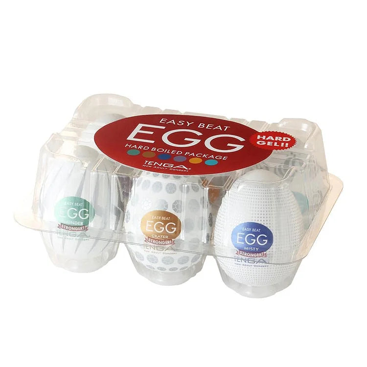 Male Masturbate Eggs Variety Pack for Men Pleasure and Massager, EGG-VP6(2) 6 Counts