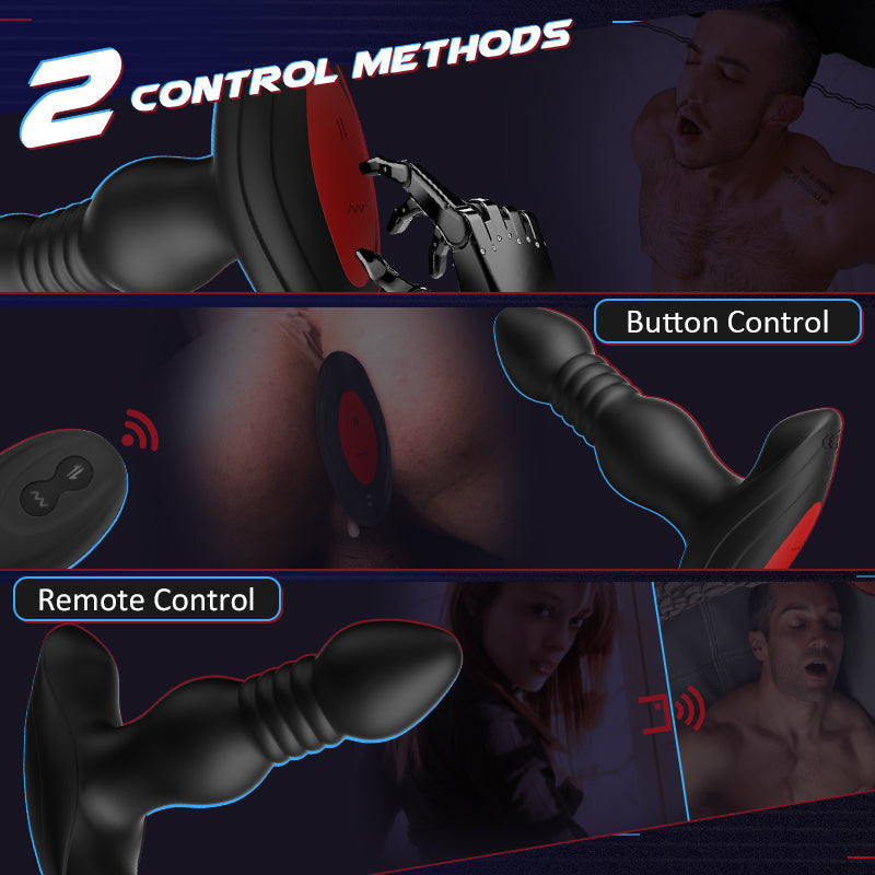 3 Thrusting 10 Vibrations Anal Plug With Remote Controller