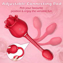 Load image into Gallery viewer, S361-5 Tongue-licking Rose Toy With Vibrating Bud