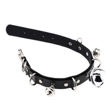 Load image into Gallery viewer, Leather Bell Fun Collar With Traction Rope Dog Slave Sm Adjustment And Restraint Punishment Adult Sex Products