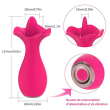 Load image into Gallery viewer, Rose Licking Vibrator Toy