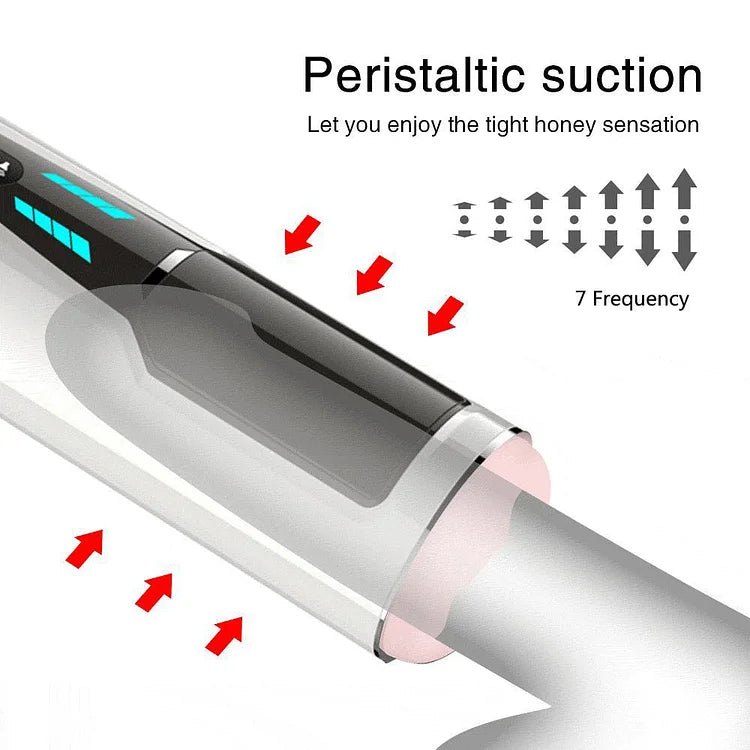 Men's Fully Automatic Telescopic Insertion Aircraft Cup Vibration Induction Speech Adult Sexual Products