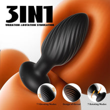 Load image into Gallery viewer, 2 in 1 Butt Plug with 7 Rotating and Vibrating Modes Anal Vibrator