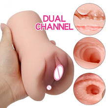 Load image into Gallery viewer, Realistic Dual-channel Vagina And Anus Male Masturbator