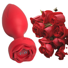 Load image into Gallery viewer, Rosebud App Remote Control 10 Frequency Vibration Rose Anal Vibrator