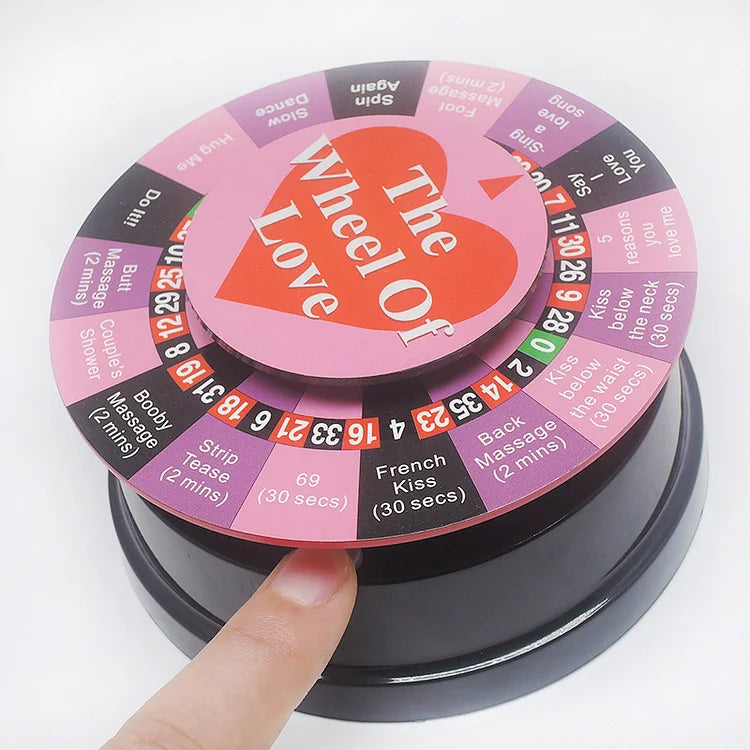 The Wheel Of Love Newlywed Couple Sex Game Foreplay Luminous Romantic Electric Taste Turntable