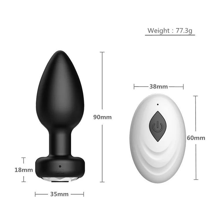 App Remote Control 10 Frequency Vibrating Anal Plug