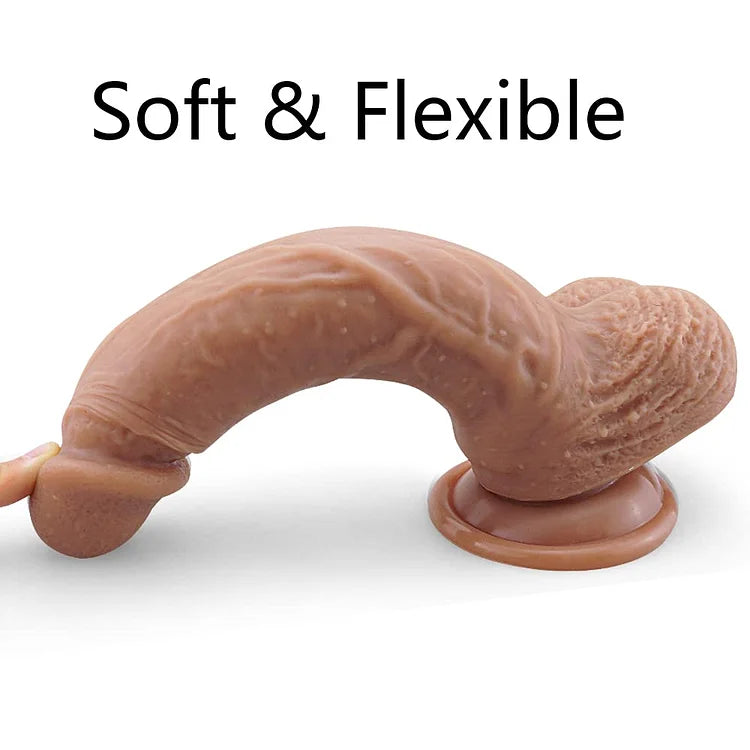 Ultra-Soft Huge Dildos with Strong Suction Cup Realistic Sensuality Masturbator