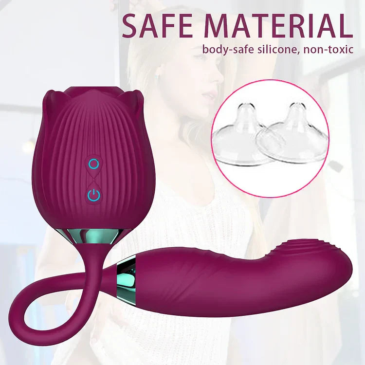 Rose Vibrator Clitoris Stimulator