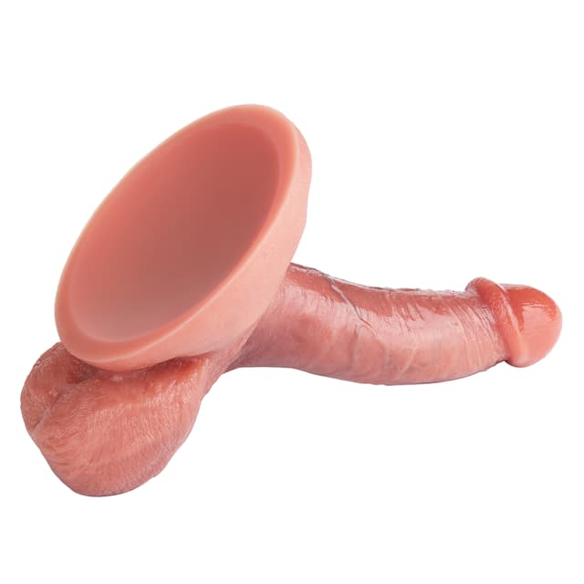 Realistic - Insertable Length 5.3" Strong Suction Cup Vein Texture Silicone Dildo Oral Sex Training