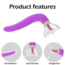 Load image into Gallery viewer, Female Clitoral Sucking Tongue Vibrator