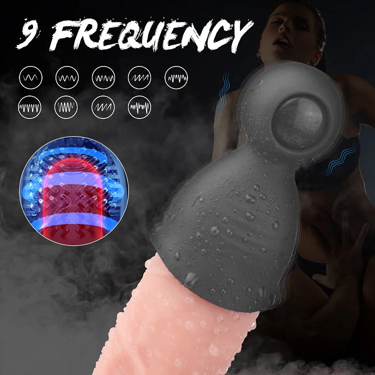 9 Modes Penis Delay Automatic Oral Climax Sex Glans Stimulate Massager