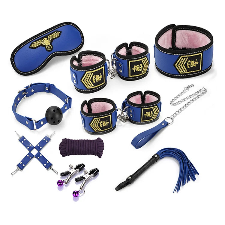 10 Pcs Under Bed Restraint Set Air Hostess Bdsm Bondage For Couple