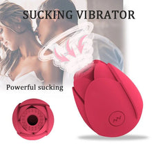 Load image into Gallery viewer, Rose Sucking Core Lotus Vibrator